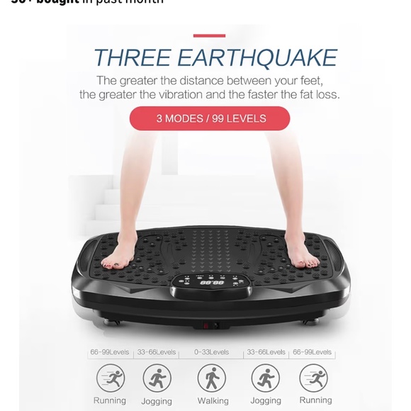 Vibration Plate Exercise Machine Whole Body Workout Vibration Fitness Platform - Picture 1 of 6